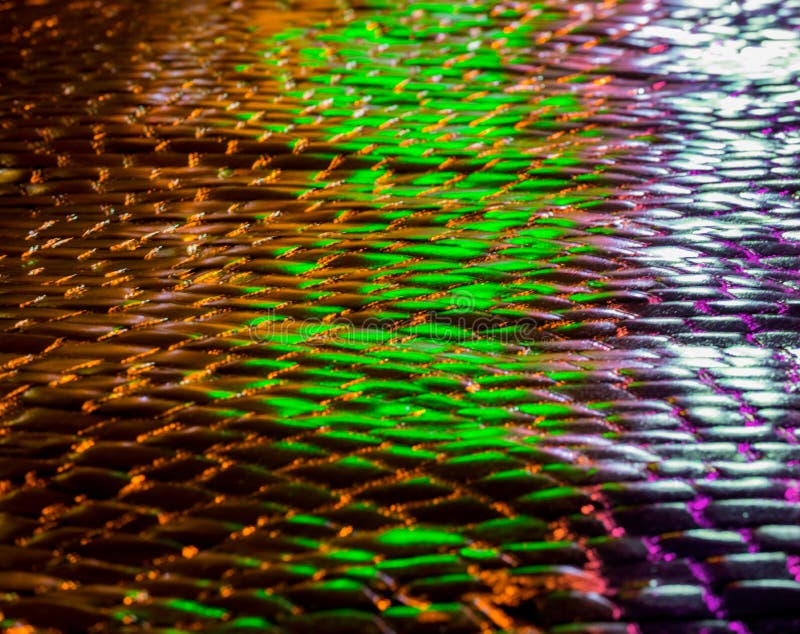 Streets after Rain with Reflections of Light on Wet Roadway Stock Image ... Streets after Rain with Reflections of Light on Wet Roadway Stock Image ...