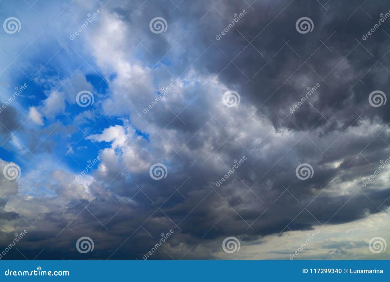 Beautiful Dramatic Clouds in a Stormy Sky. Stock Image - Image of ...