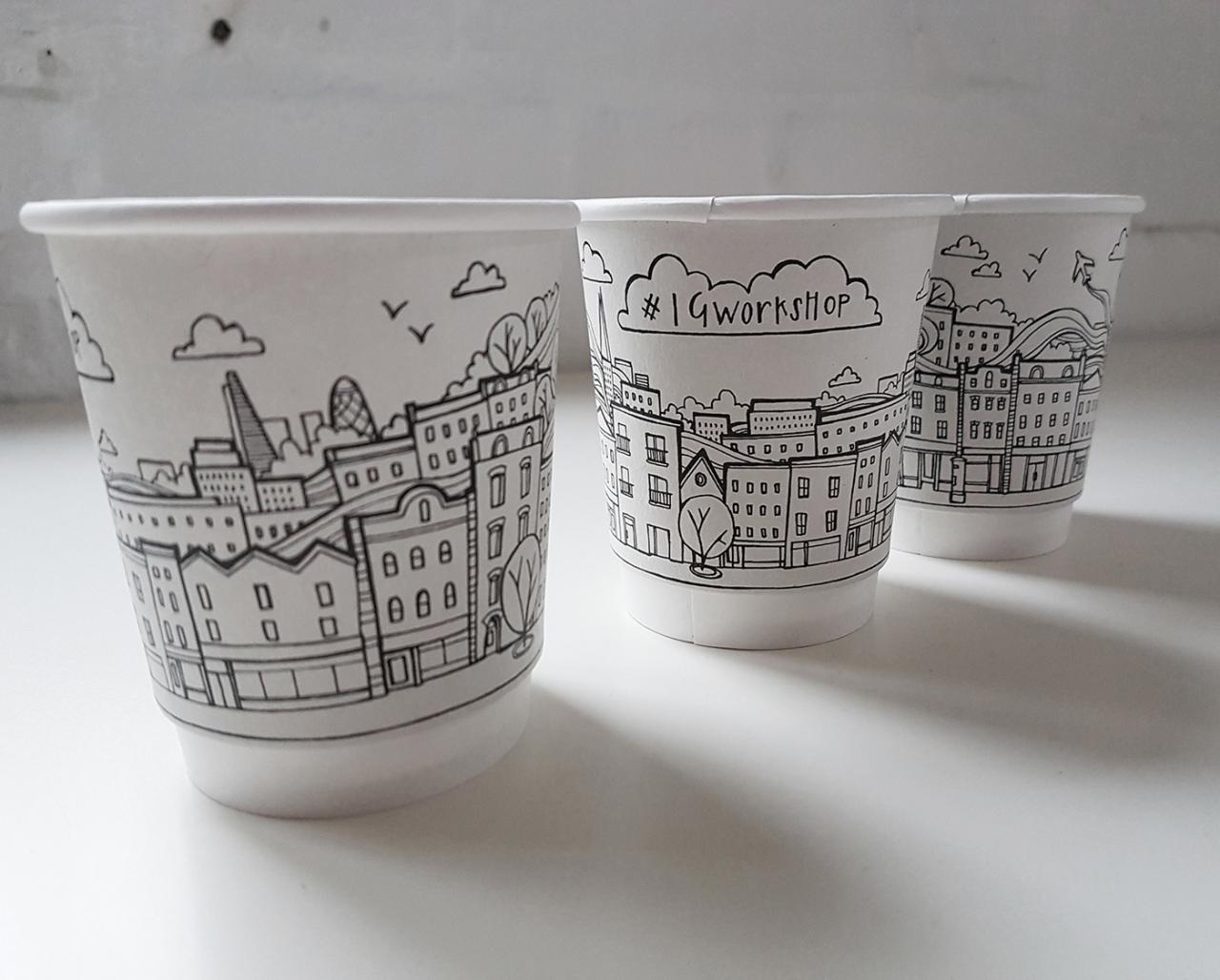 Instagram Workshop Coffee Cups on Behance Instagram Workshop Coffee Cups on Behance