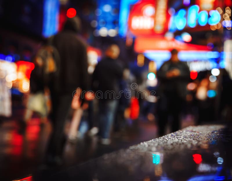 NYC Streets after Rain with Reflections on Wet Asphalt Stock Image ... NYC Streets after Rain with Reflections on Wet Asphalt Stock Image ...